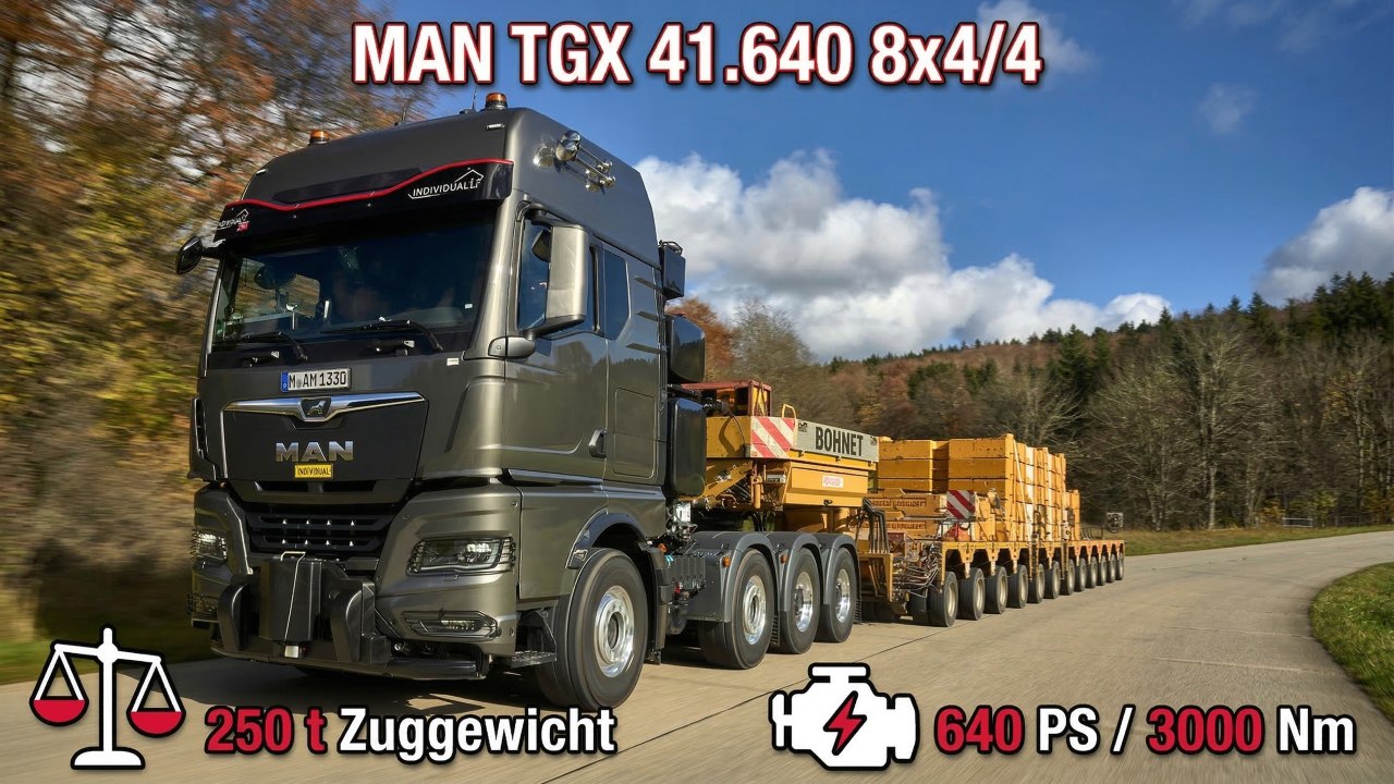MAN TGX 41.640 8x4/4: Technik, Power und Einsatz im Schwertransport