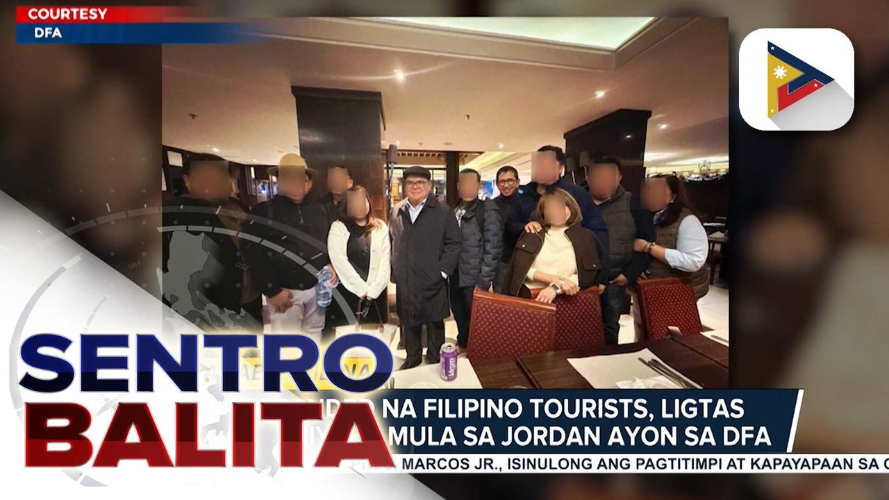 113 stranded na Filipino tourists, ligtas na nakabiyahe mula sa Jordan ayon sa DFA