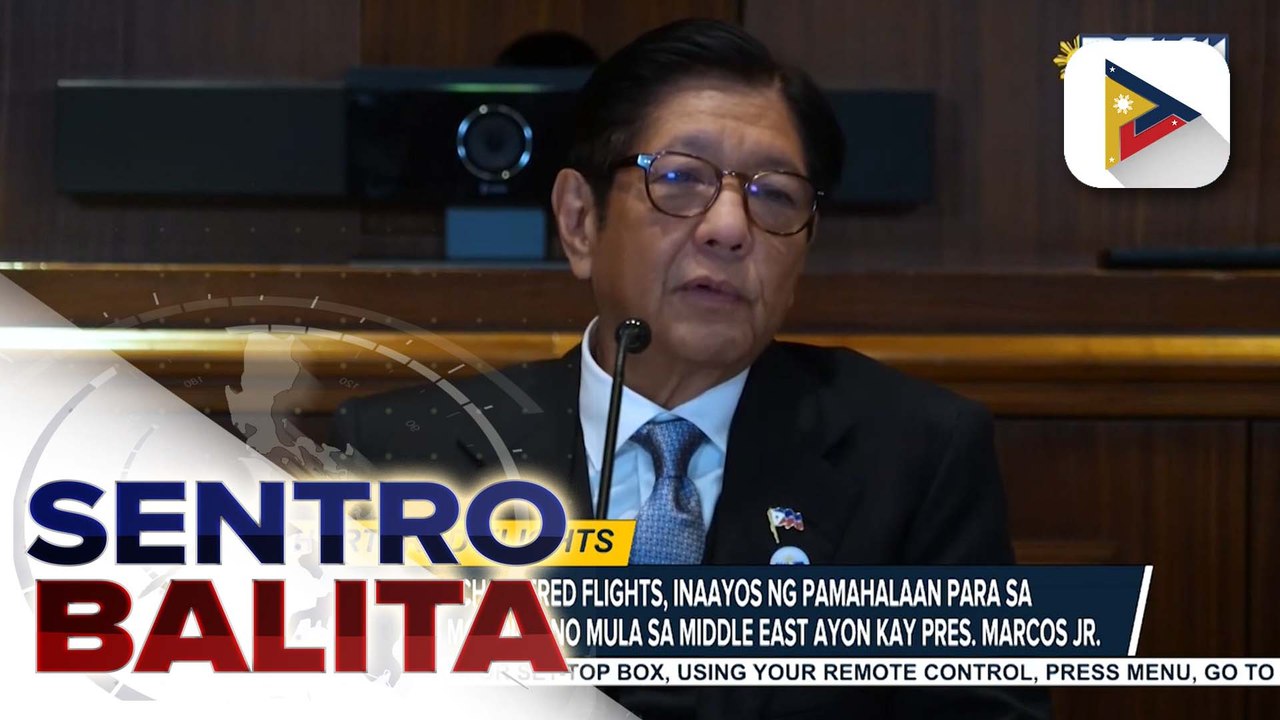 2 chartered flights, inihahanda ng pamahalaan para sa repatriation ng mga Pilipino mula sa Middle East, ayon kay PBBM