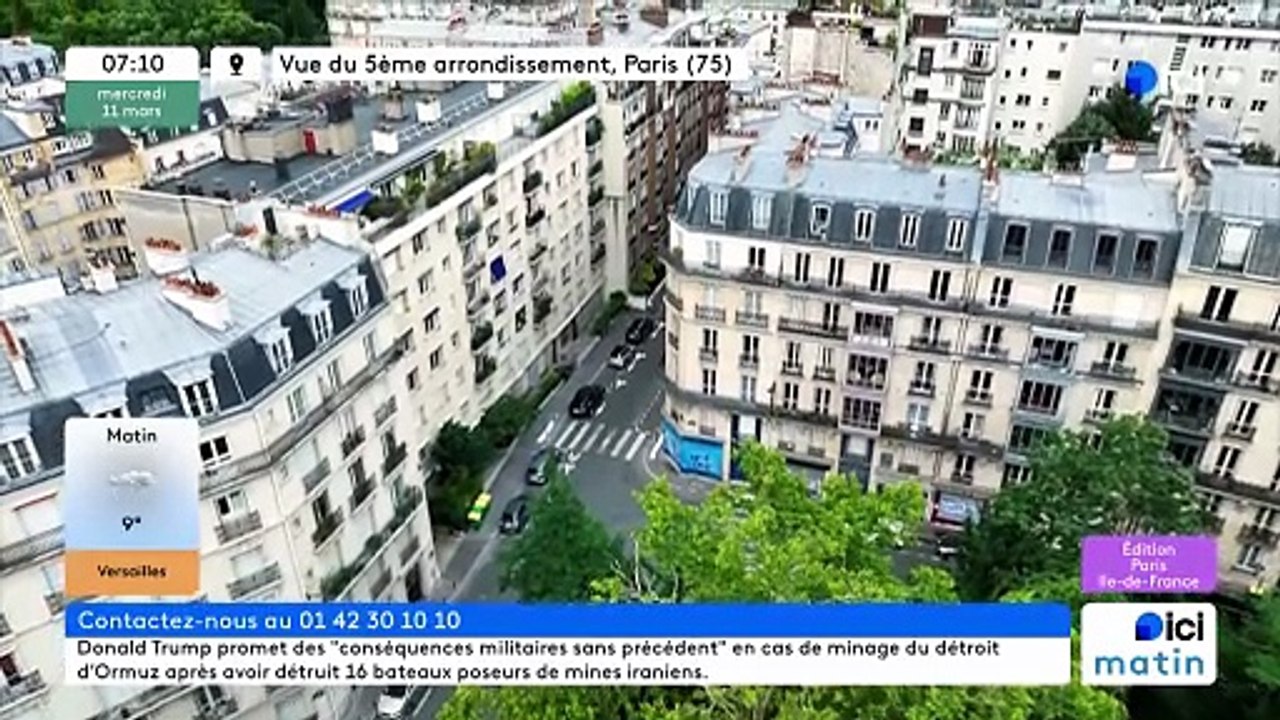 11/03/2026 - ici matin par ici Paris Île-de-France en vidéo