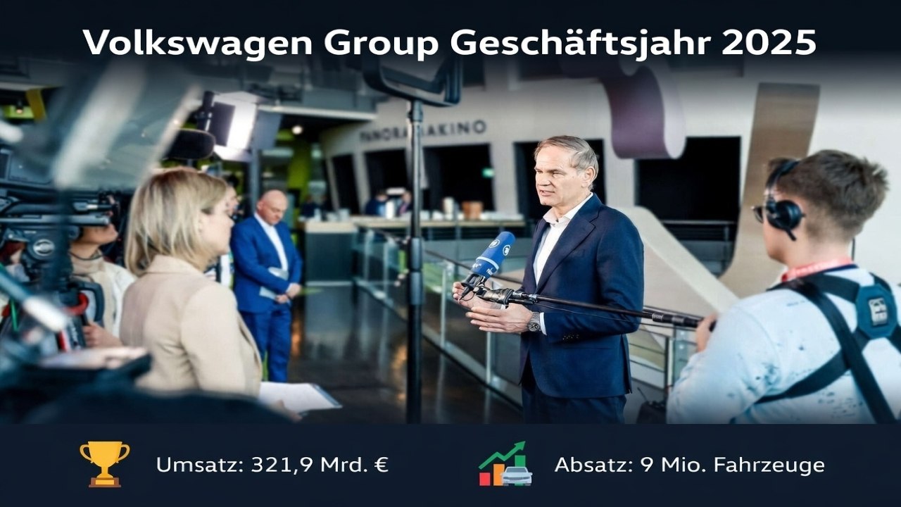 Volkswagen Group Ergebnisse 2025: Transformation, Elektrostrategie & Markt