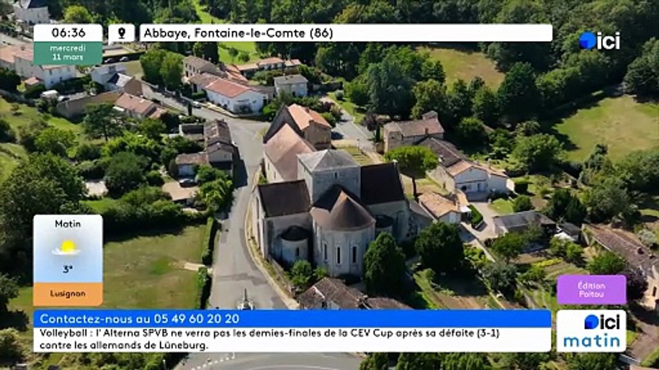 11/03/2026 - ici matin par ici Poitou en vidéo