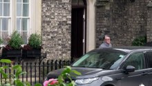 Peter Mandelson spotted outside London home