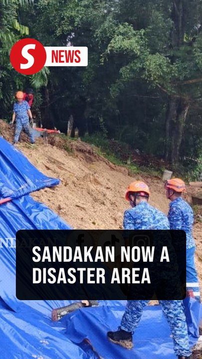 Sandakan declared landslide disaster area