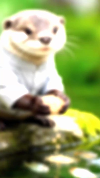 Cute Friendly Otter Playing Like a Little Kid 🦦❤️