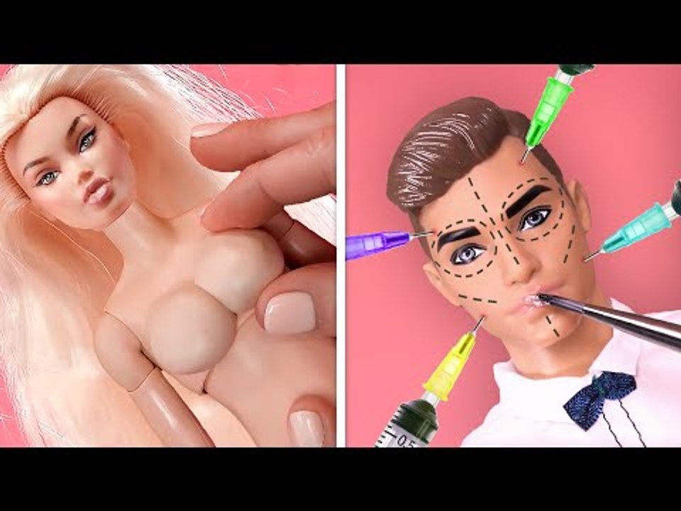 PLASTIC SURGERY DIY HACKS FOR BARBIE & KEN