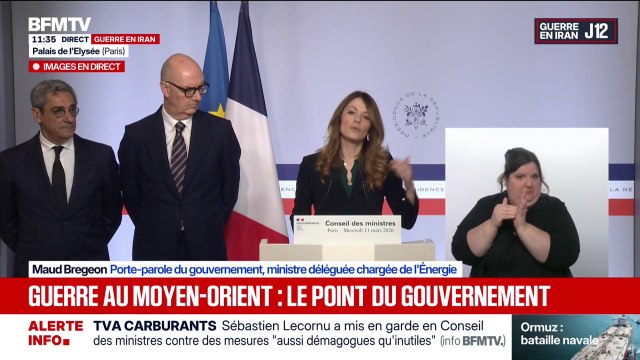 17.000 français sont rentrés par des vols commerciaux depuis le début du conflit au Moyen-Orient, déclare Maude Bregeon, porte-parole du gouvernement et ministre déléguée chargée de l'Énergie