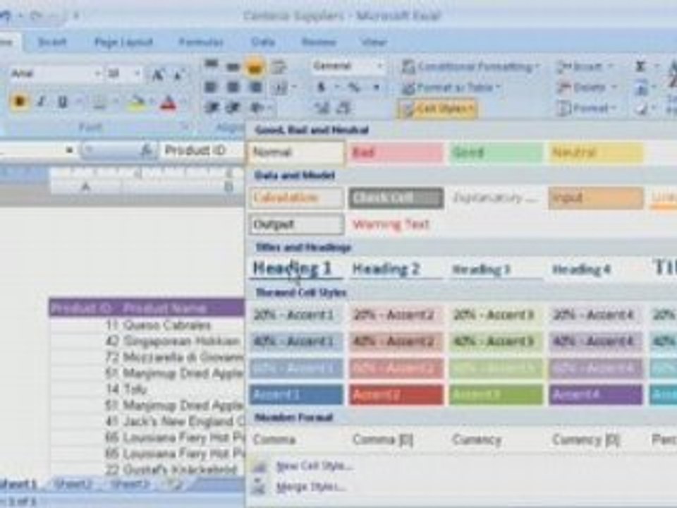 Excel 2007 Demo: Up to speed