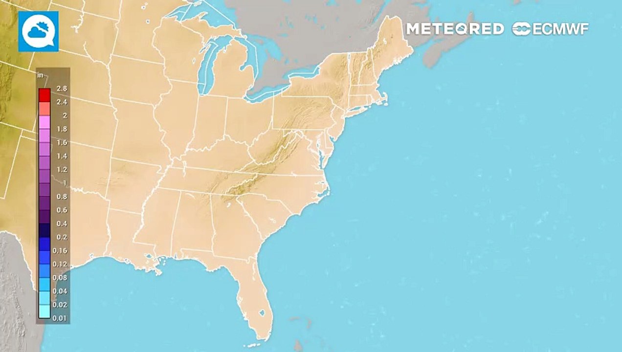 Strong thunderstorms along a cold front sweeping toward the East Coast will squeeze out heavy rain.