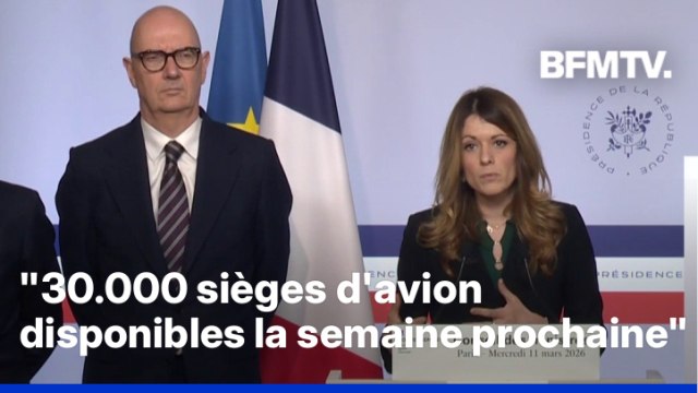 💬 17.000 français sont rentrés par des vols commerciaux depuis le début du conflit au Moyen-Orient ➡️ Maude Bregeon, porte-parole du gouvernement et ministre déléguée chargée de l'Énergie