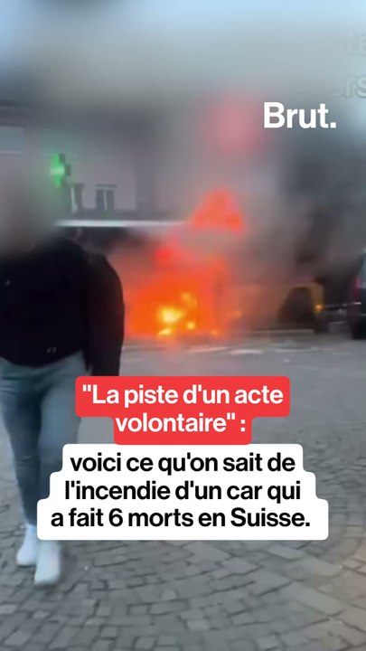 "La piste d'un acte volontaire" : voici ce qu'on sait de l'incendie d'un car qui a fait 6 morts en Suisse.