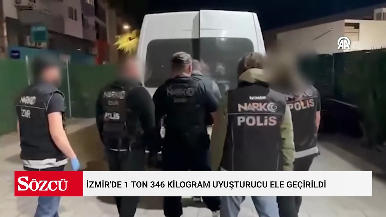 İzmir'de 1 ton 346 kilogram uyuşturucu ele geçirildi