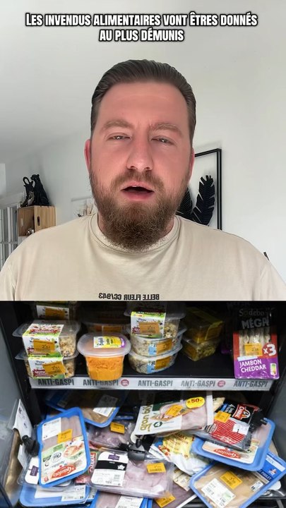 Les invendus alimentaires seront redistribués