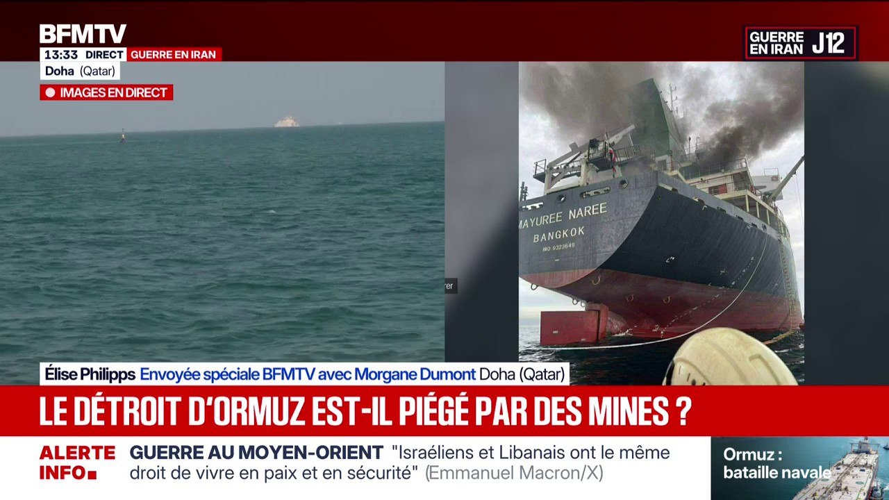 Détroit d'Ormuz: trois navires touchés par des "projectiles inconnus"