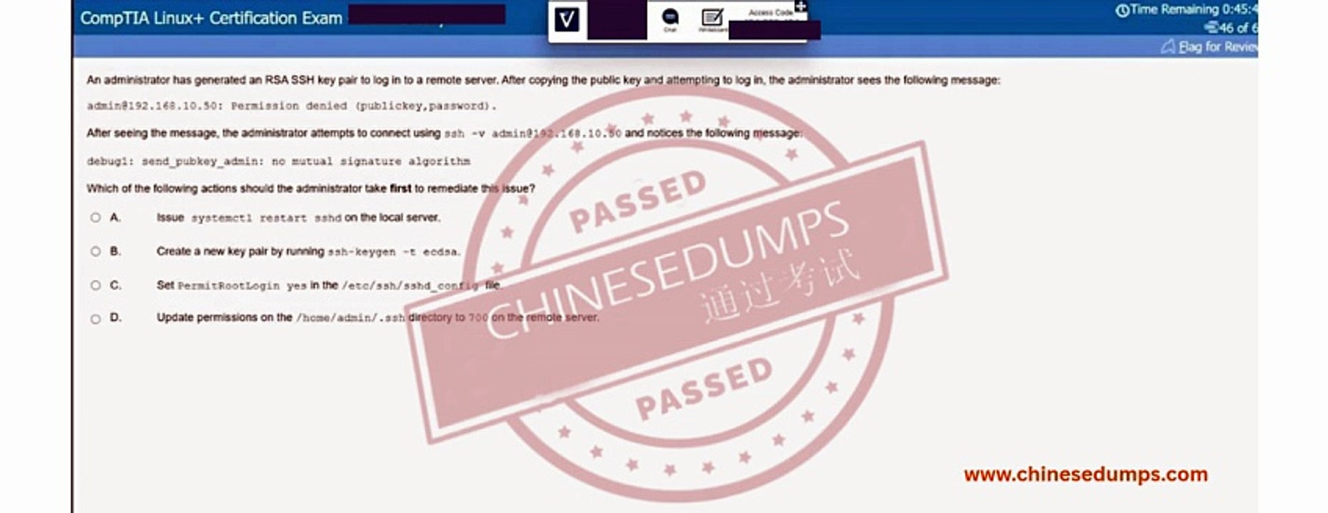 CompTIA Linux+ Certification Exam (XK0-005)
