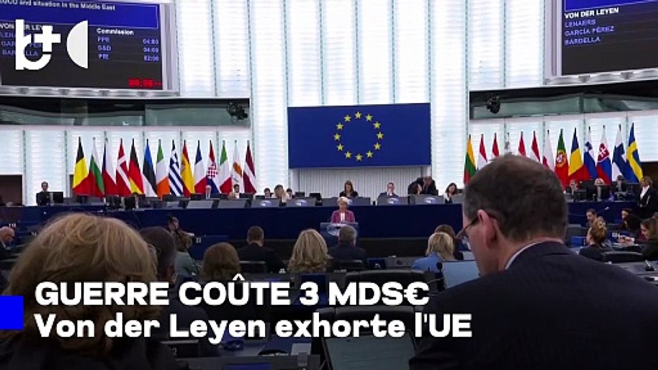 La présidente de la CE : les 10 premiers jours de la guerre ont coûté 3 milliards d'euros à l'Europe