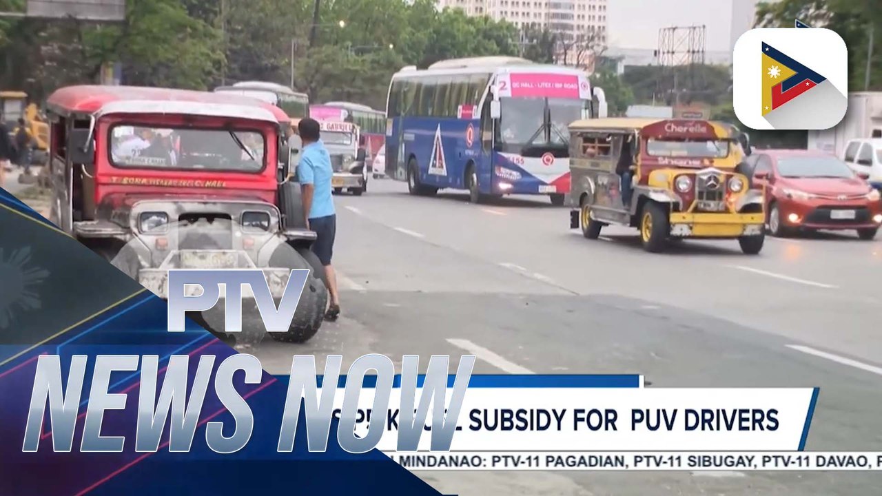 Gov't mounts P5K fuel subsidy for PUV drivers