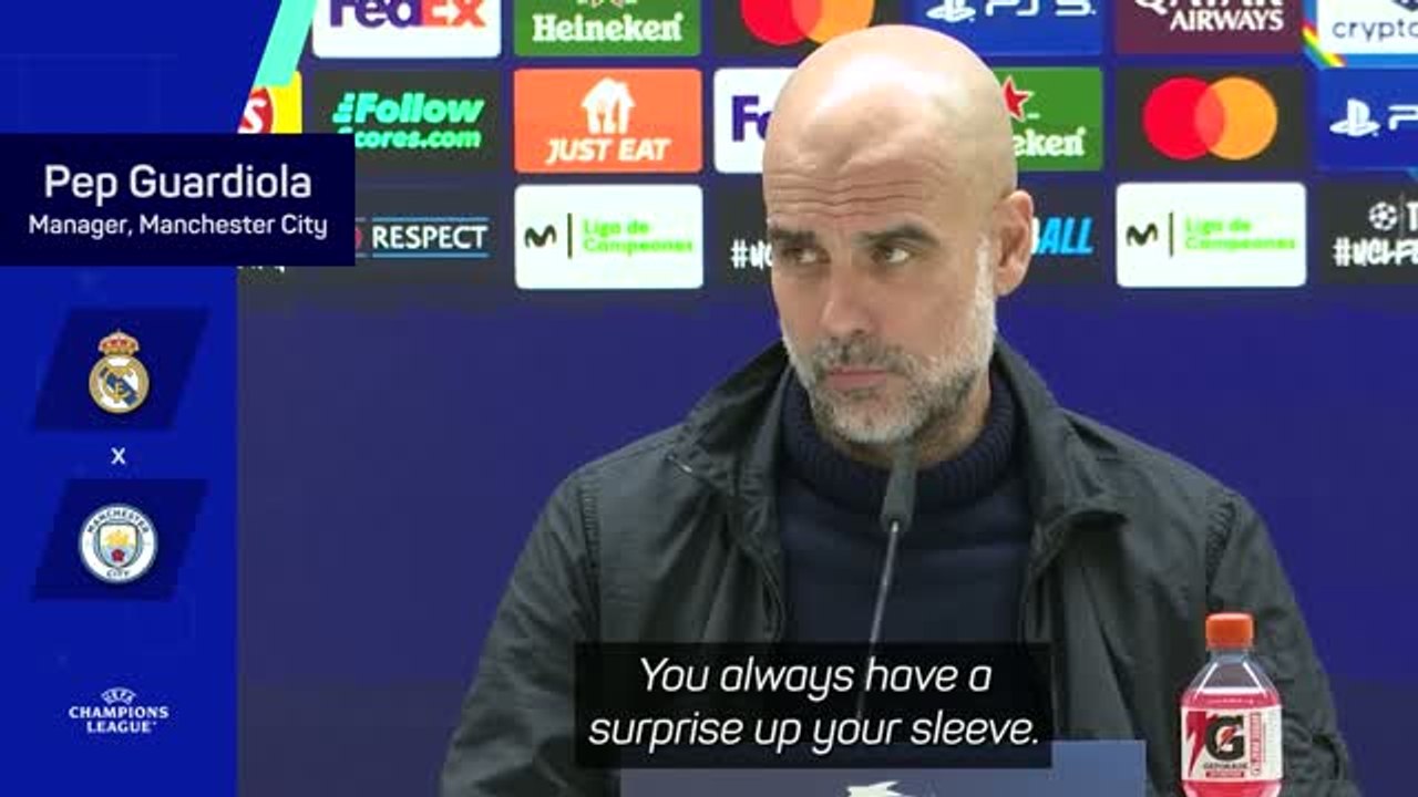Guardiola teases 'a lot of surprises' against Arbeloa's Madrid