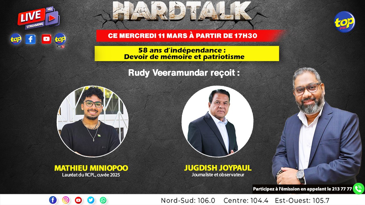 Hard Talk: 58 ans d’indépendance : Devoir de mémoire et patriotisme