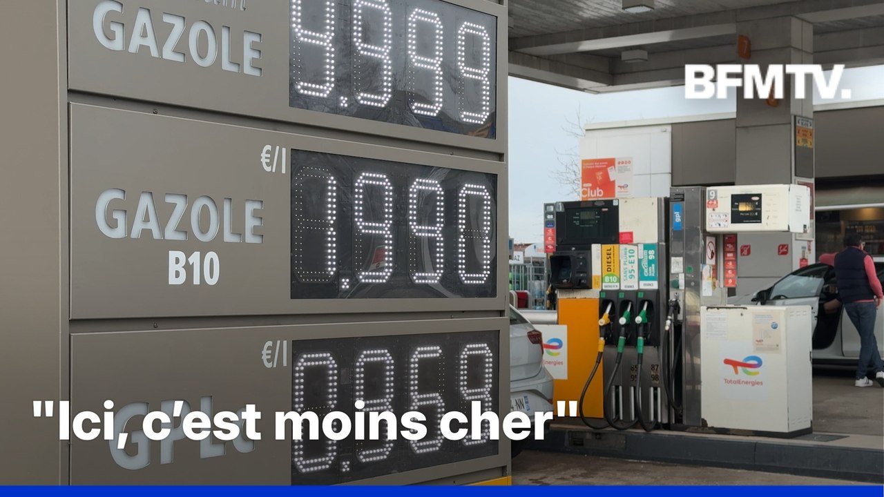 ROBIN DE BFM - Les automobilistes allemands se ruent en Moselle pour du carburant moins cher