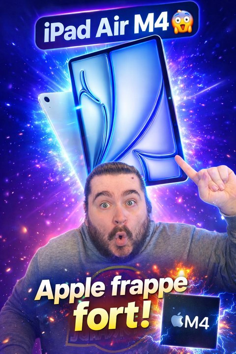 Apple met la puce M4 dans un iPad Air… 😱 #iPadAirM4 #Apple2026 #AppleEvent #TechNews #PuceM4