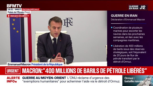 Guerre au Moyen-Orient: Emmanuel Macron indique surveiller les conséquences pour nos agriculteurs puisque un tiers des flux d'engrais mondiaux sont impactés