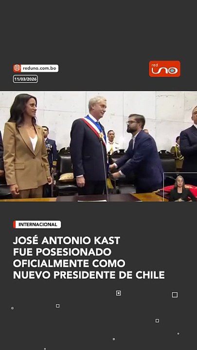 JOSÉ ANTONIO KAST ASUME COMO PRESIDENTE DE CHILE
