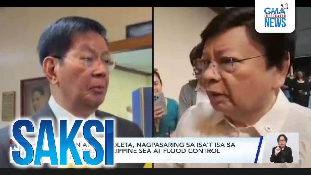 Lacson at Marcoleta, nagpasaring sa isa't isa sa isyu ng West Philippine Sea at flood control controversy | Saksi