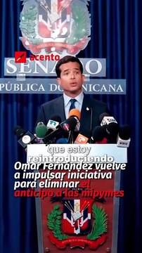 Omar Fernández vuelve a impulsar iniciativa para eliminar el anticipo a las mipymes