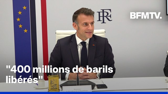 Détroit d'Ormuz bloqué: Emmanuel Macron annonce la libération de 400 millions de barils de nos réserves
