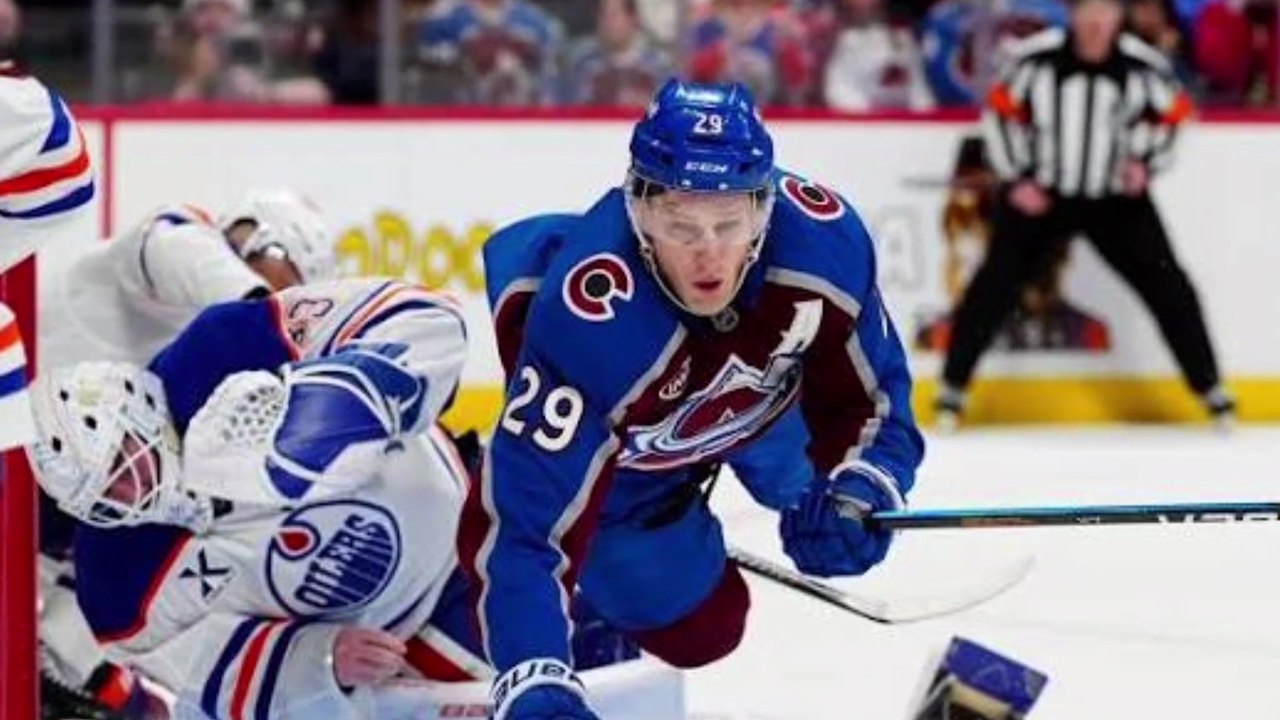 Nathan MacKinnon Ejected After Barreling Into Oilers Goalie