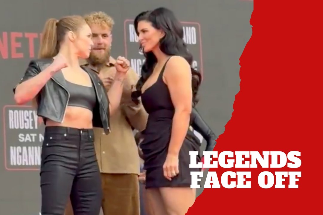 Ronda Rousey and Gina Carano square off for first time ahead of Netflix MMA showdown