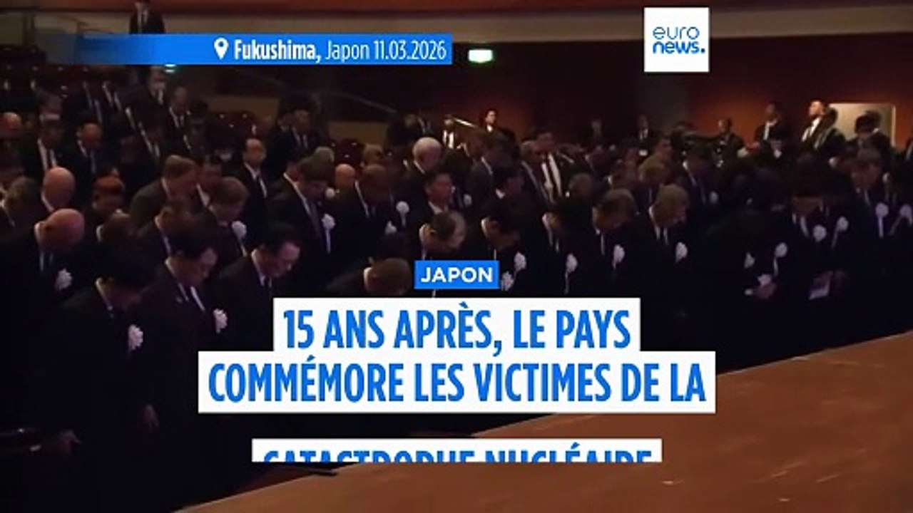 Quinze ans après, le Japon rend hommage aux victimes du tsunami et de la catastrophe nucléaire de Fukushima