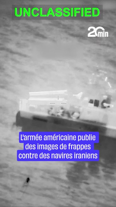 L'armée américaine publie des images de frappes contre des navires iraniens près du détroit d'Ormuz