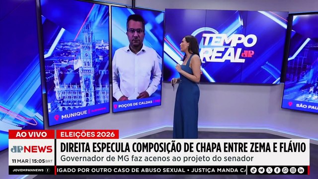 Romeu Zema e Flávio Bolsonaro? Direita especula chapa para concorrer à Presidência | TEMPO REAL