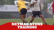 Neymar Crazy trick to a teammate during training