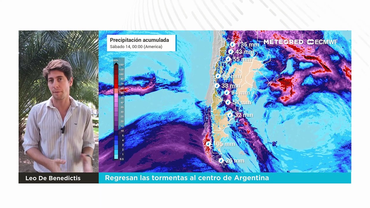 Regresan las tormentas al centro de Argentina