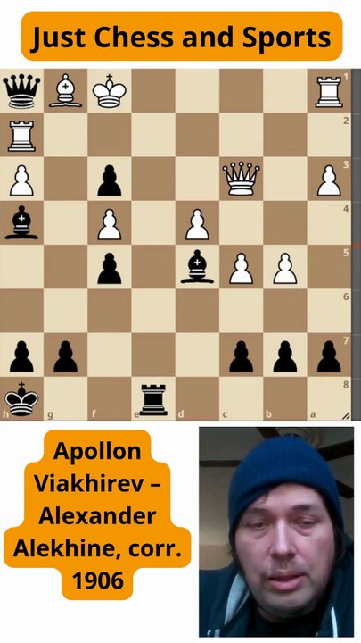 Alexander Alekhine vence a Viakhirev con un jaque mate de peon (1906)