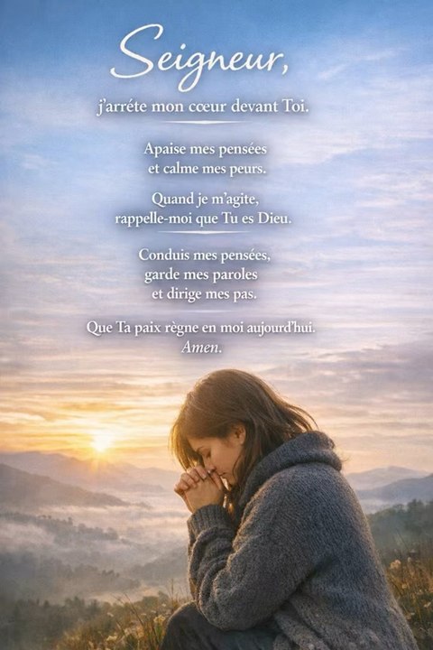 Prière du jour ✨