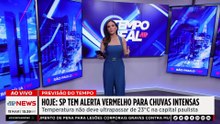 São Paulo tem alerta vermelho para chuvas intensas nesta quarta-feira (11) | TEMPO REAL