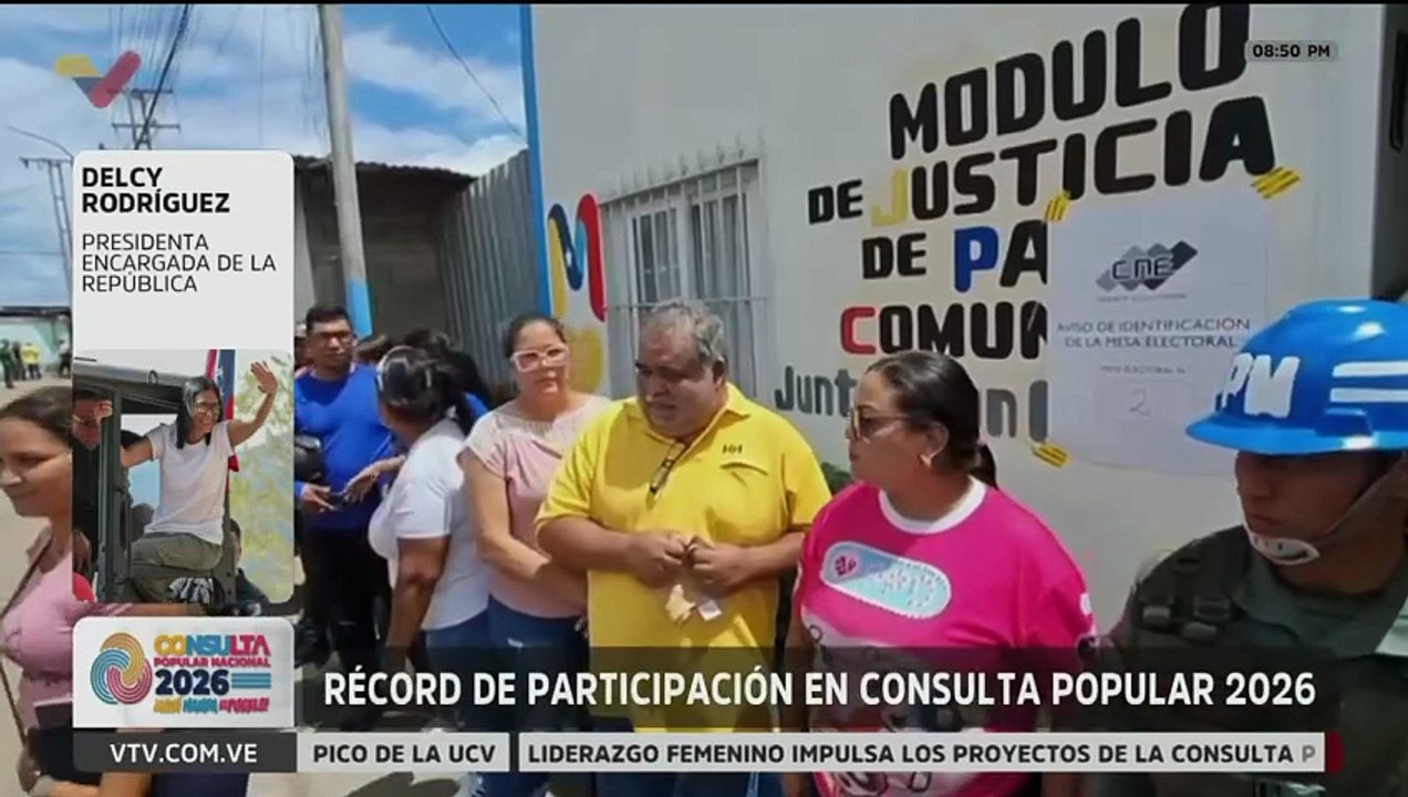 Mensaje de la Presidenta Delcy Rodríguez tras culminación de la Consulta Popular 2026