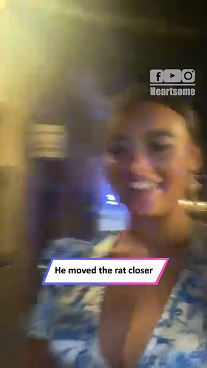 Girl Screams as Man Suddenly Puts Pet Rat on Her Shoulder! 😱|| Heartsome 💖