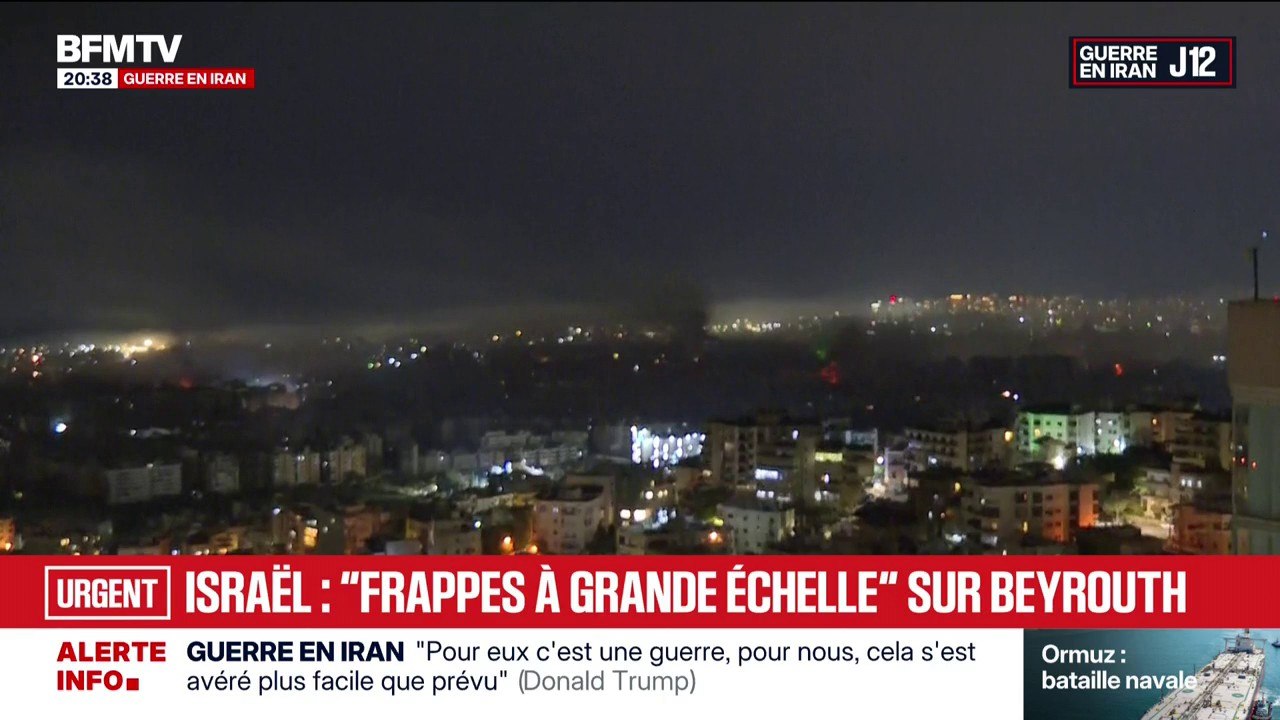 Guerre au Moyen-Orient: Israël frappe "à grande échelle" sur Beyrouth