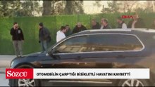 Otomobilin çarptığı bisikletli hayatını kaybetti