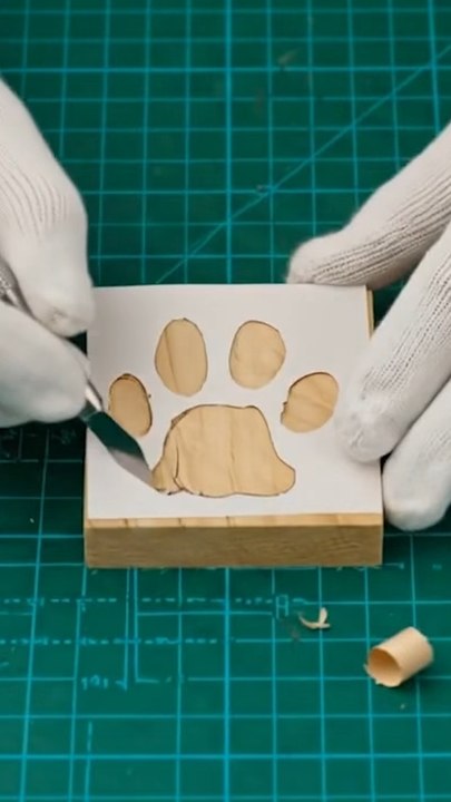 Cat Paw Imprint Casting with Hyper Real Texture Finish
