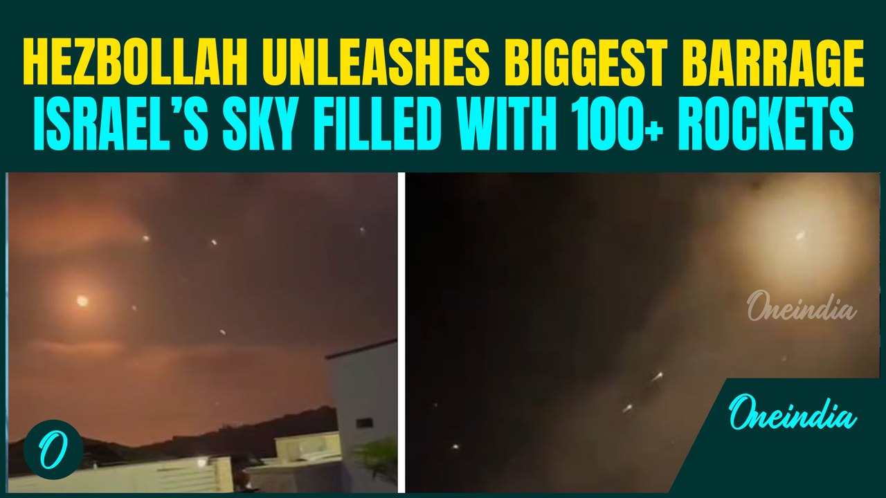Hezbollah’s MASSIVE Rocket Assault Leaves Israelis Sleepless;ROCKS Northern Israel in CHILLING Video