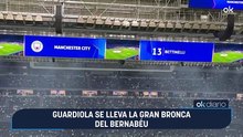 Guardiola se lleva la gran bronca del Bernabéu
