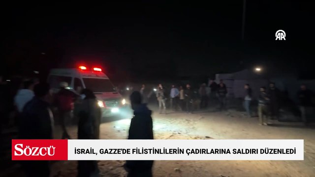 İsrail ordusu, Gazze'de yerinden edilmiş Filistinlilerin çadırlarına saldırı düzenledi