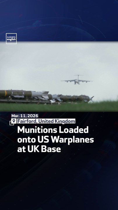 Munitions Loaded onto US Warplanes at UK Base