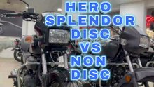 Hero Splendor Plus Disc vs Drum